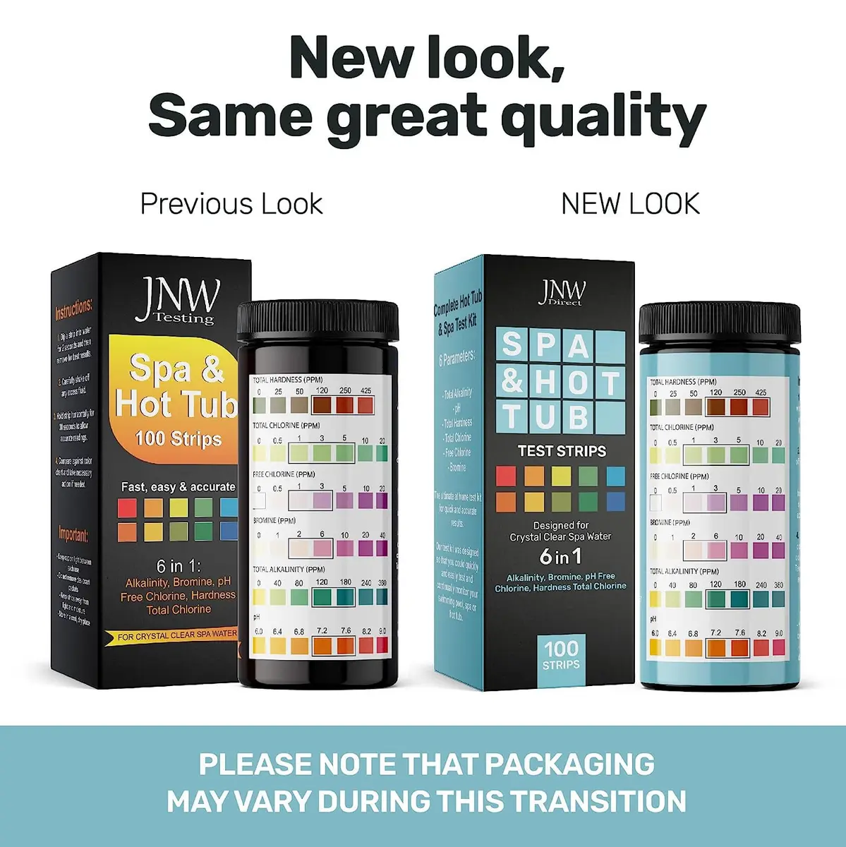 JNW Direct Hot Tub Test Strips 100 Pack | 6-in-1 Water Testing for Spas & Pools - view 7