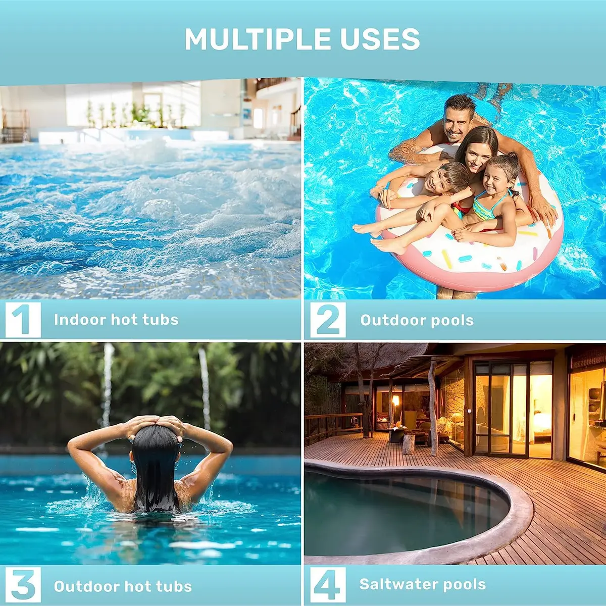 JNW Direct Hot Tub Test Strips 100 Pack | 6-in-1 Water Testing for Spas & Pools - view 3