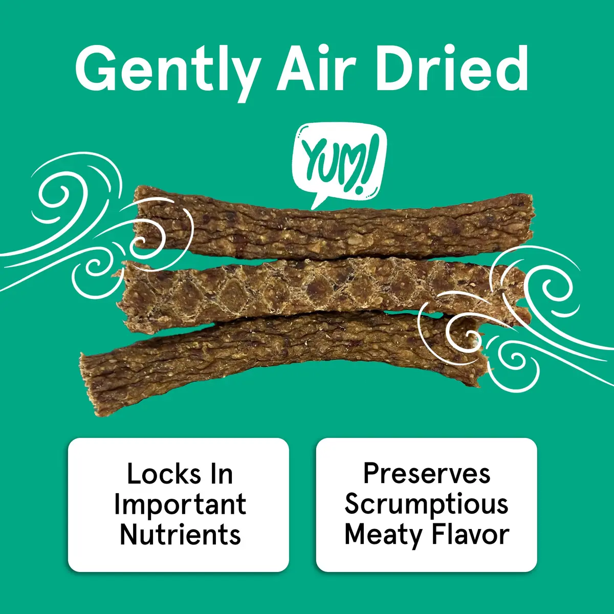 TRMC Real Meat Dog Treats Turkey Neckers - 6oz Bag of 6-Inch USA-Made Air-Dried Turkey Necks for Dogs - Ground Neck & Bones Dog Treats Sourced from All-Natural, Free-Range - view 4