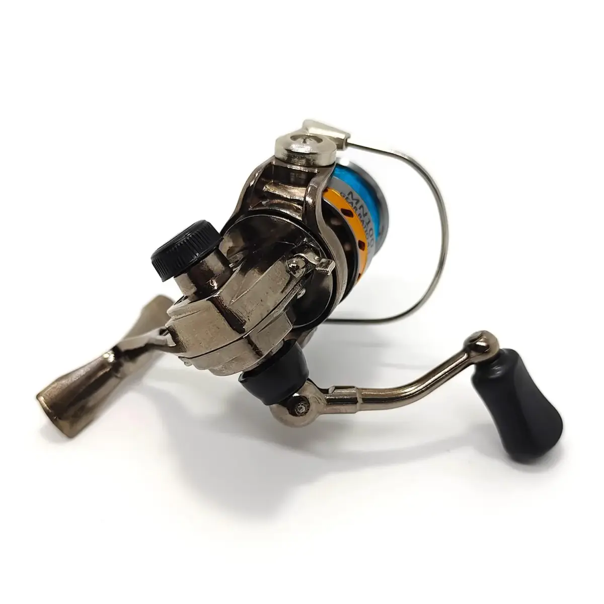 EMMRAGNO Mini 100 Metal Spinning Fishing Reel 125.5g (4.4oz) | 4.3:1 Gear Ratio, 3+1BB, Ambidextrous - view 5