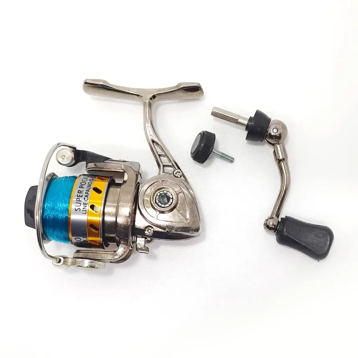 EMMRAGNO Mini 100 Metal Spinning Fishing Reel 125.5g (4.4oz) | 4.3:1 Gear Ratio, 3+1BB, Ambidextrous - view 7