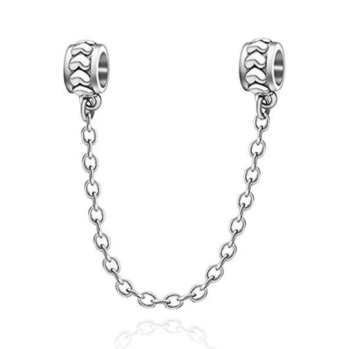 Eternalll Jewellery Sterling Silver Charm Bead Heart Flower Snowflake Bow 3.0mm | Compatible with European Charm Bracelets - main product image