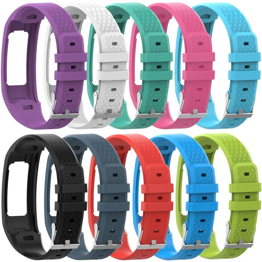 QGHXO 10PCS Replacement Bands for Garmin Vivofit 1/2 Activity Tracker - Small Size, Black Silicone - view 2