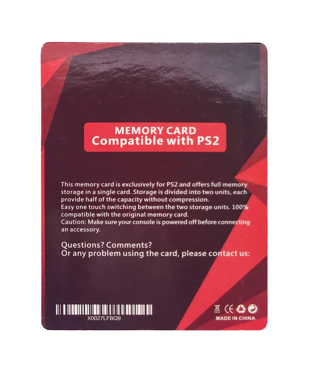 Suncala 256MB Memory Card for PlayStation 2 | High-Speed PS2 Storage (70-120 chars) - view 2