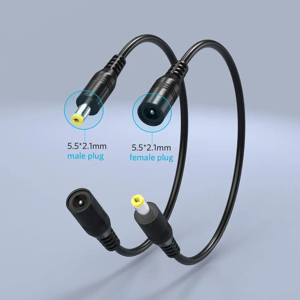 Belker 5.5 x 2.1mm Jack Reverse Polarity Converter Cable | Support 3A Max - view 2