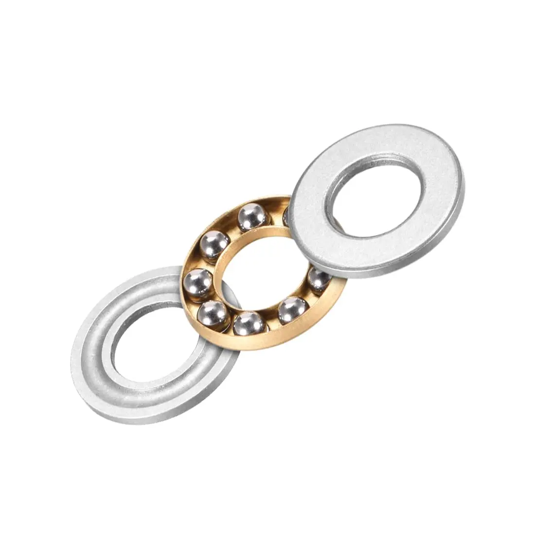 uxcell F8-16M Thrust Ball Bearings 8mm x 16mm x 5mm Chrome Steel Single Direction (2-Pack) - view 4