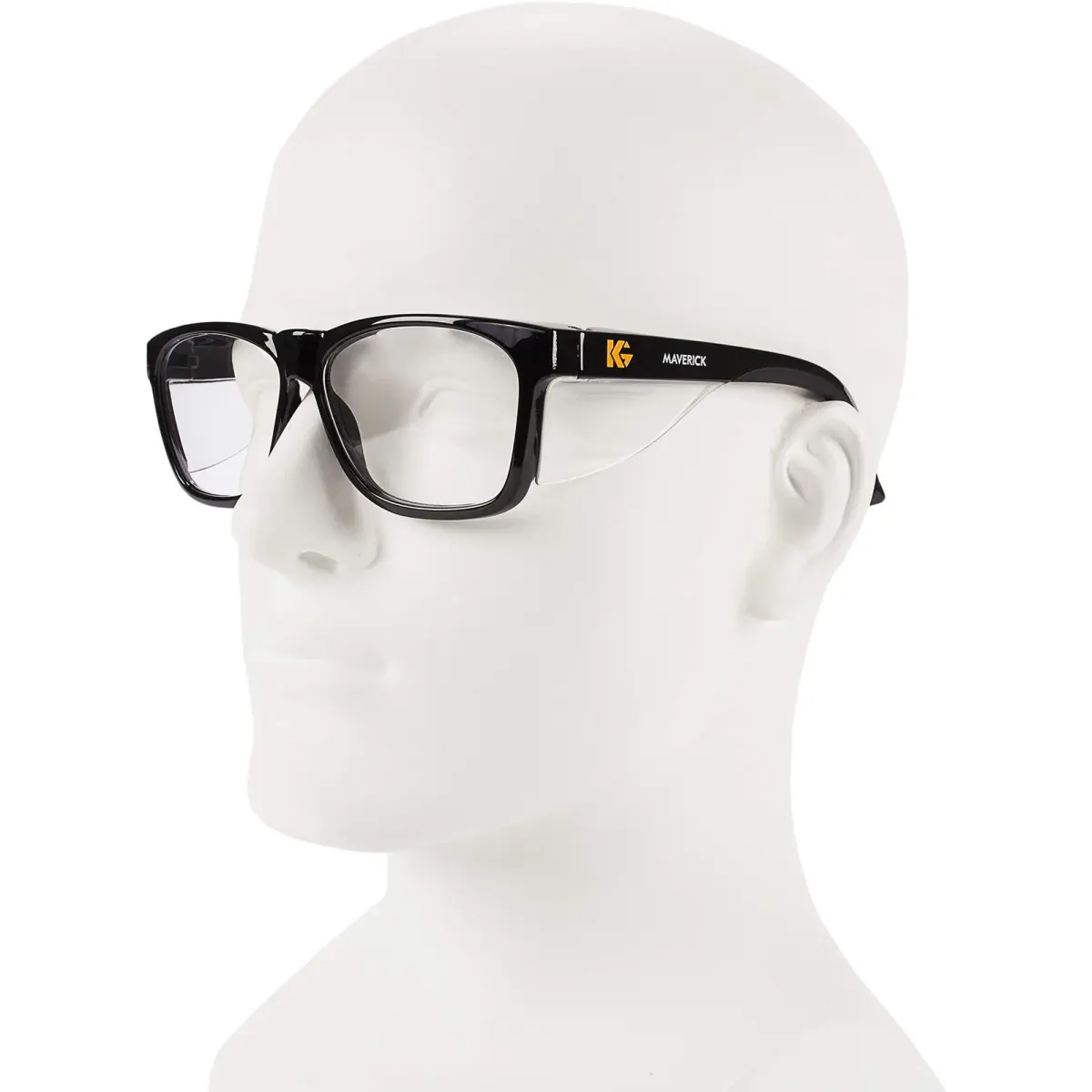 KleenGuard V30 Maverick Safety Glasses with Anti-Fog Coating, Clear Lenses, Black Frame (Qty 1) | ANSI Z87.1+ Certified - view 2