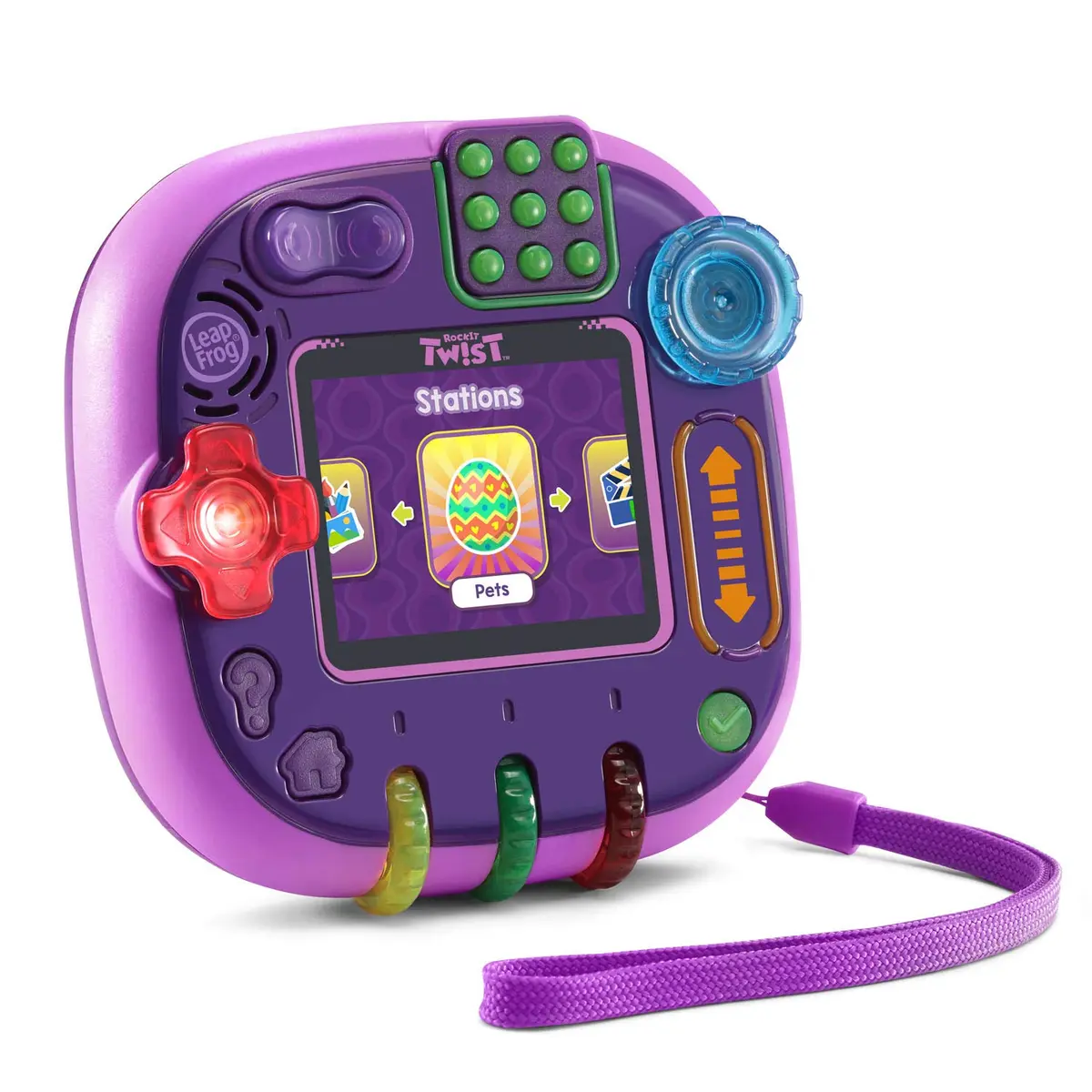 LeapFrog RockIt Twist Handheld Learning Game System, Purple | 12 Preloaded Games, 4.61cm (1.81in) Display - view 3