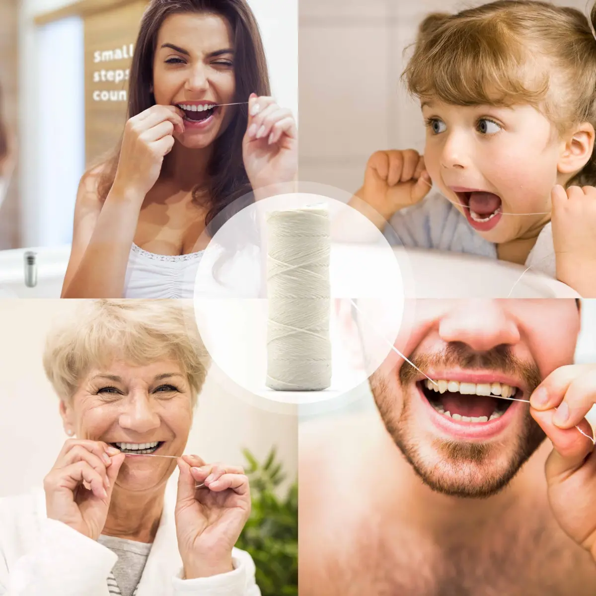 Bambaw Mint Silk Dental Floss Refills 165 Foot (Pack of 2) | Biodegradable & Plastic-Free Oral Care - view 5