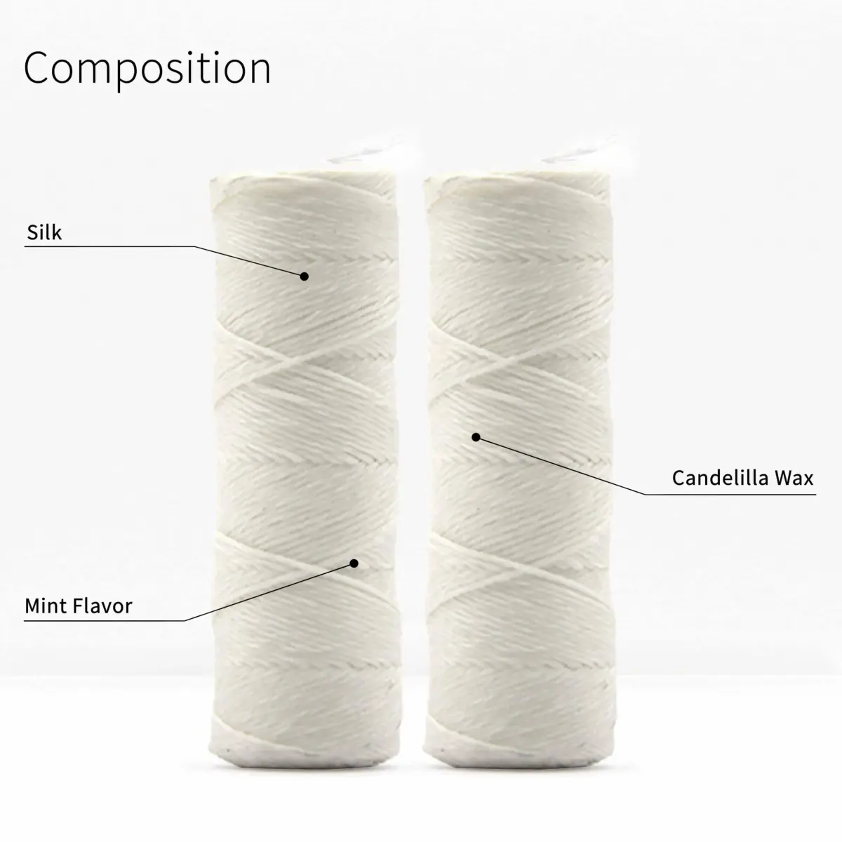 Bambaw Mint Silk Dental Floss Refills 165 Foot (Pack of 2) | Biodegradable & Plastic-Free Oral Care - view 3