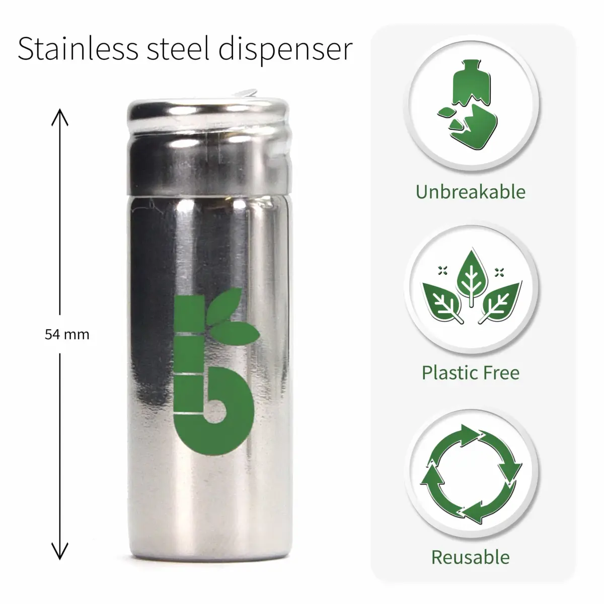 Bambaw Vegan Dental Floss with Stainless Steel Dispenser | 50 meters (165 ft) Mint Tape | Refillable Zero Waste - view 2