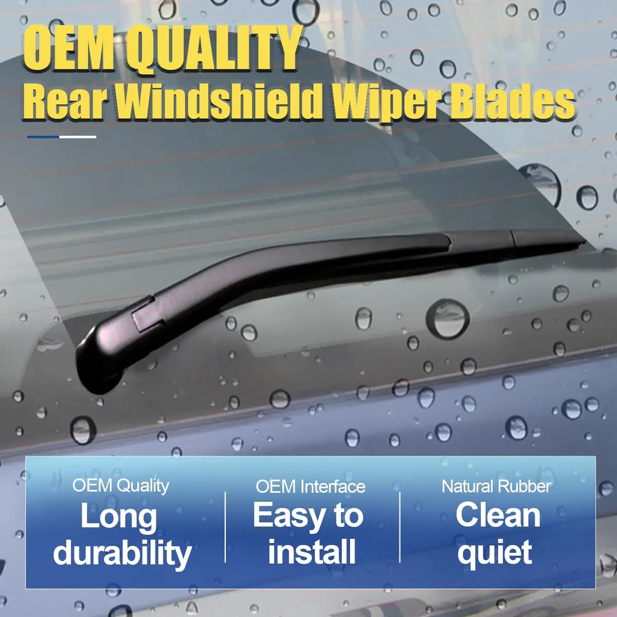ANRDDO 28"+21"+12" Pinch Tab Windshield Wiper Blades Set | OE Replacement for Mercedes-Benz ML/GL/R-Class - view 6
