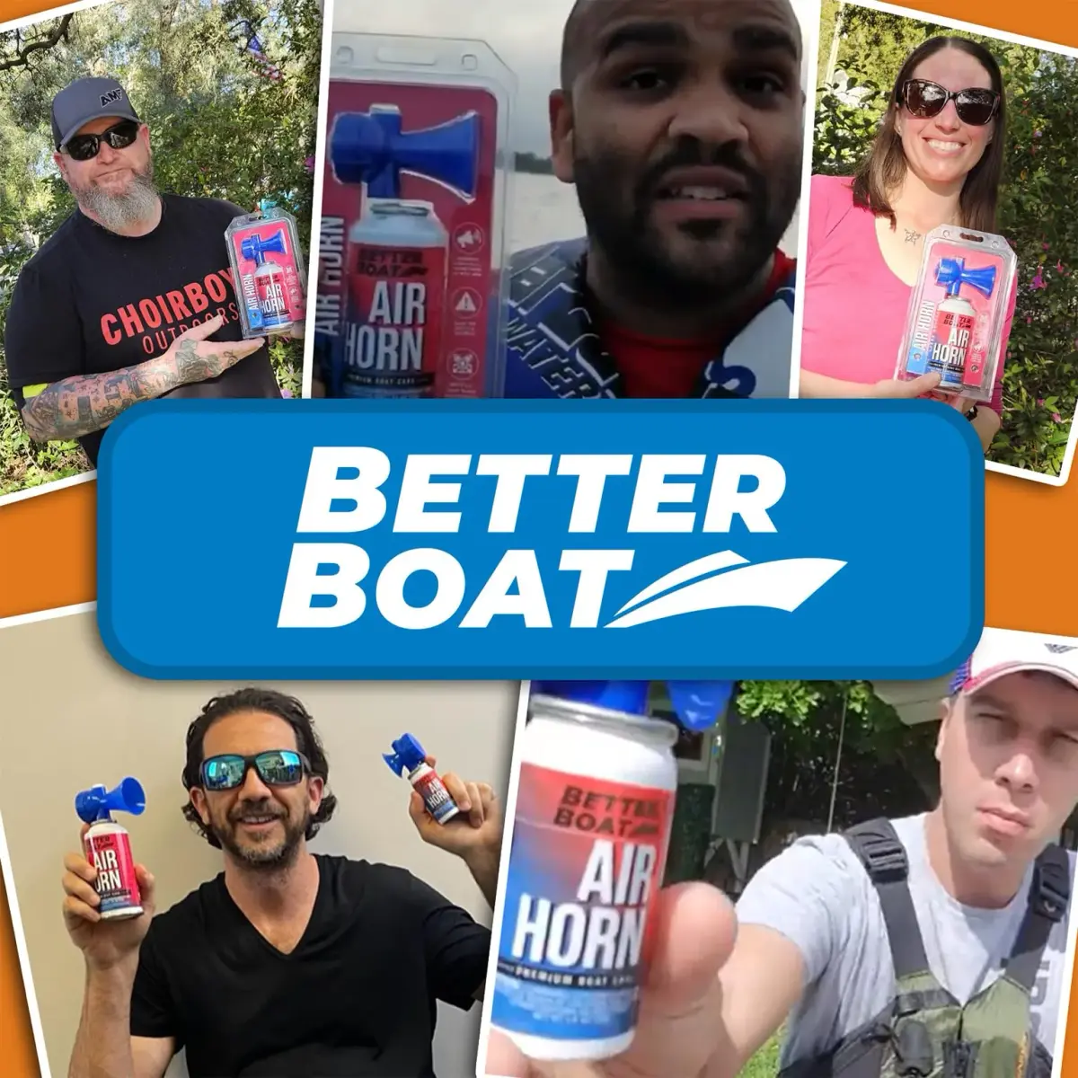 Better Boat 1.4 oz Air Horn with Horn | 120 dB Loud Signal for Boating Safety - view 6