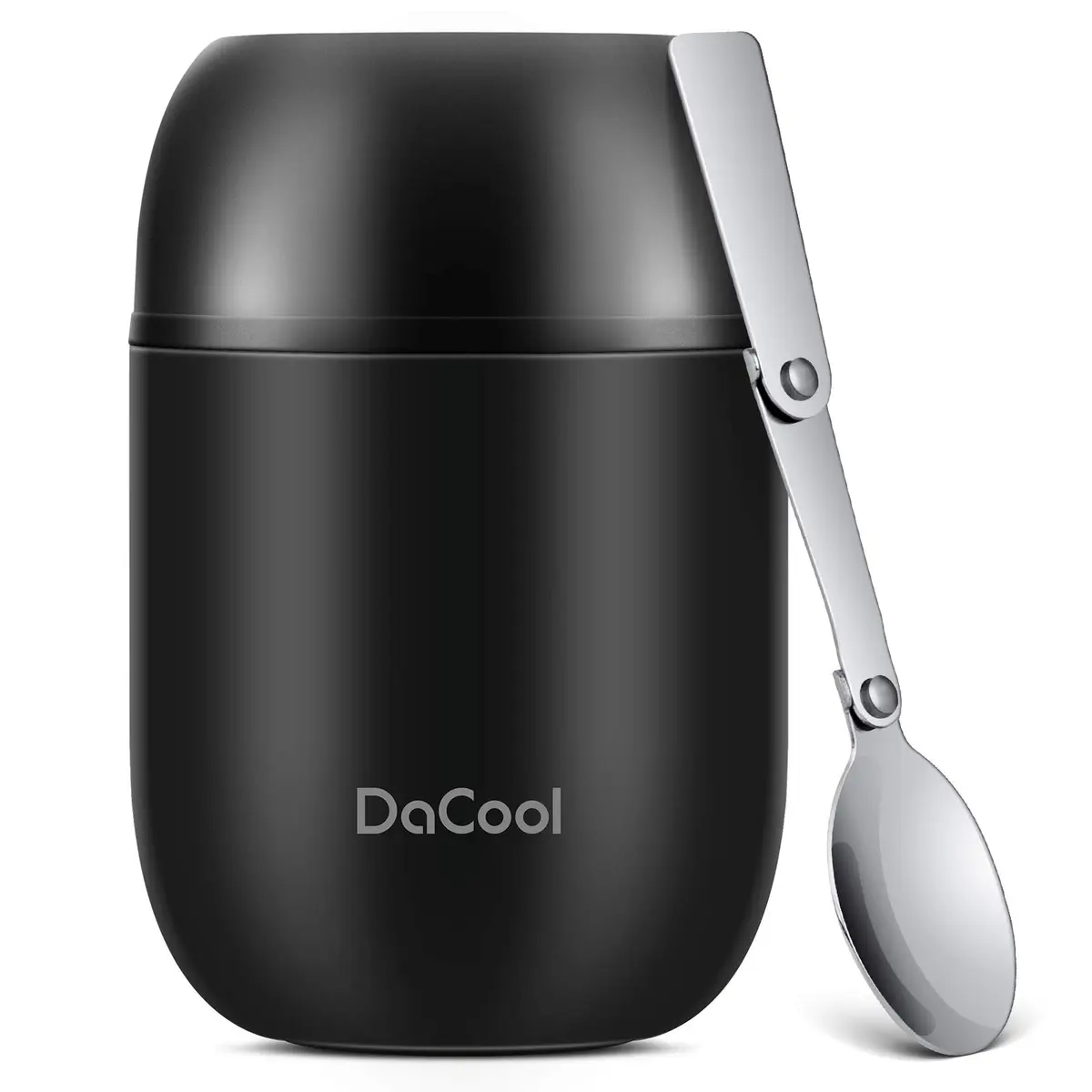DaCool Insulated Food Jar 16 oz Vacuum Stainless Steel Leak Proof Hot Cold Kids Adults - main product image