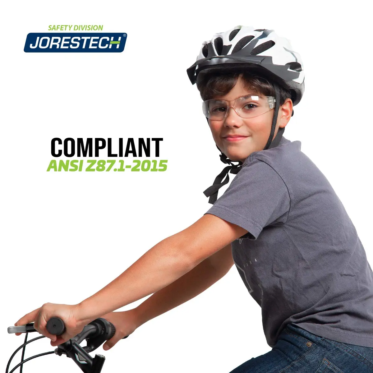 JORESTECH Kids Safety Glasses Clear Frameless Design | ANSI Z87+ Impact Resistant Polycarbonate Lenses - view 3