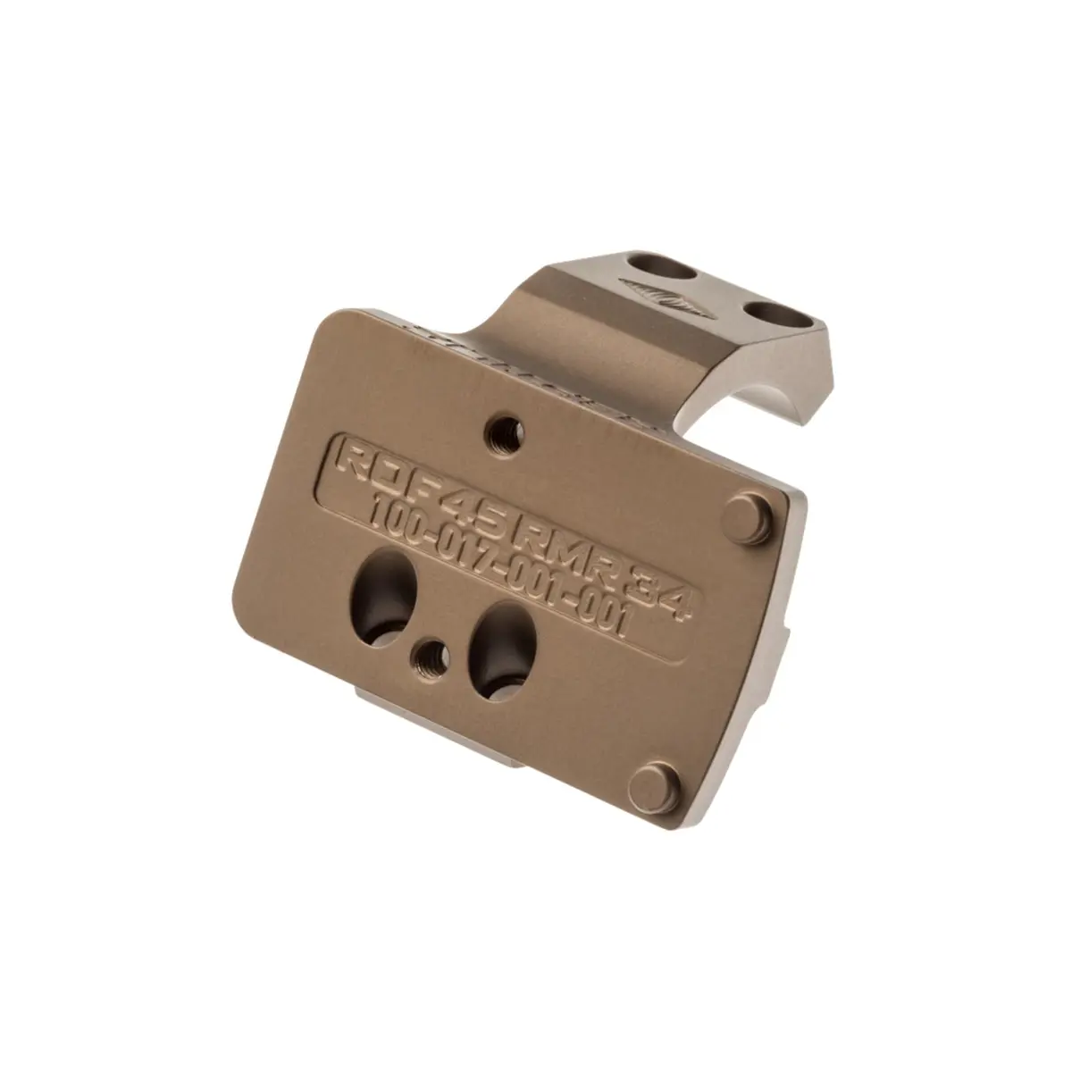 Reptillia 100-031 Tan 45° 34mm Ring Sight Mount for Trijicon RMR | Anodized Aluminum, 27g - view 4