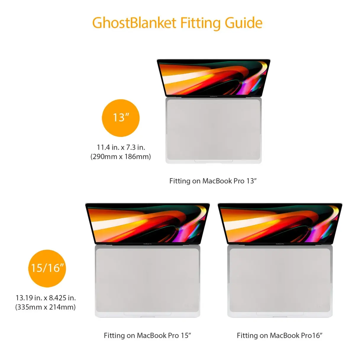 UPPERCASE GhostBlanket Screen Keyboard Imprint Protection Microfiber Liner and Cleaning Cloth 290mm x 186mm | Protects MacBook Screens from Keyboard Marks - view 2