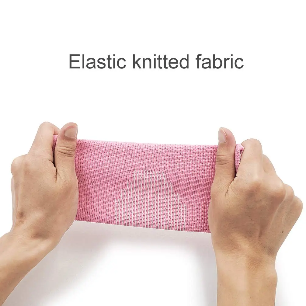Luwint Kids Knit Elbow Brace Support Compression Arm Sleeves for Volleyball Weightlifting Tennis Tendonitis (Pink, Medium) - view 2