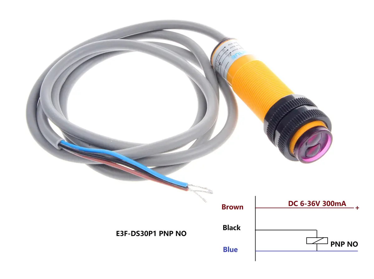 NOYITO Diffuse Reflection Infrared Obstacle Avoidance Sensor 30cm | Adjustable 6-36V, PNP NO (110c) - view 6