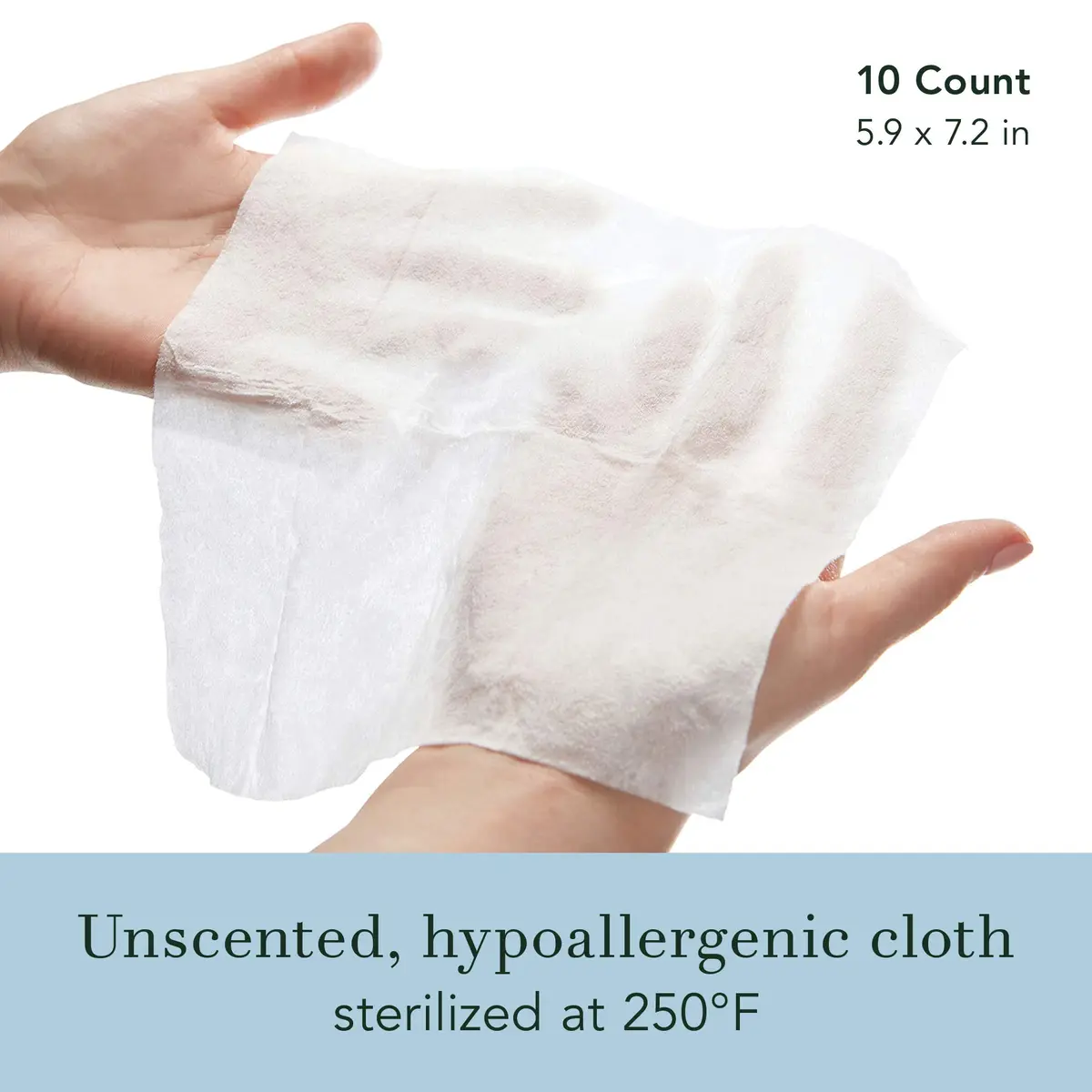 Rael Organic Cotton Wipes, Body Cloth, On-the-Go, All Skin Types (40 Ct) | Unscented, Hypoallergenic, Vegan - view 2