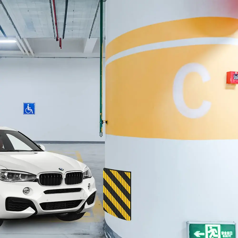 GUEQUITLEX Garage Wall Protector Foam Wall Bumper Column Guard for Parking Lot 4 Pack | Protects Car Doors & Walls - view 8