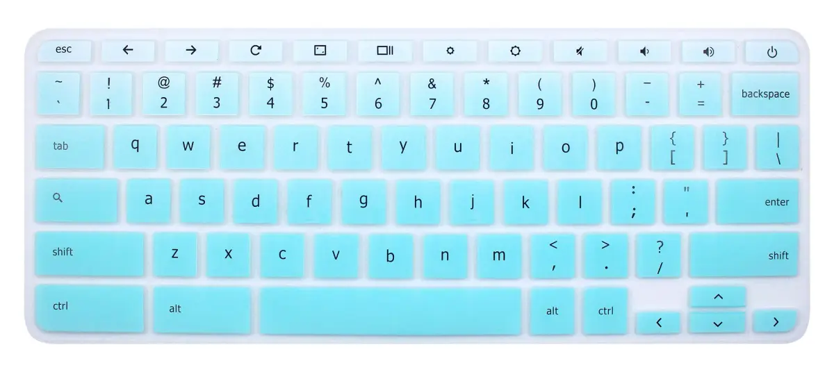 YYubao Silicone Keyboard Skin Cover for Lenovo Chromebook 11.6" & 14" Models | Ombre Mint - main product image