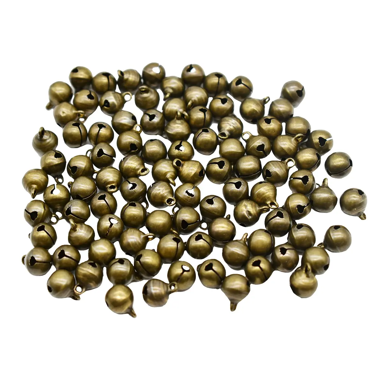 Maydahui 100 PCS Small Jingle Bells 10mm (0.4 inch) Vintage Bronze | 100-Piece Pack for Crafts & Decor - view 7