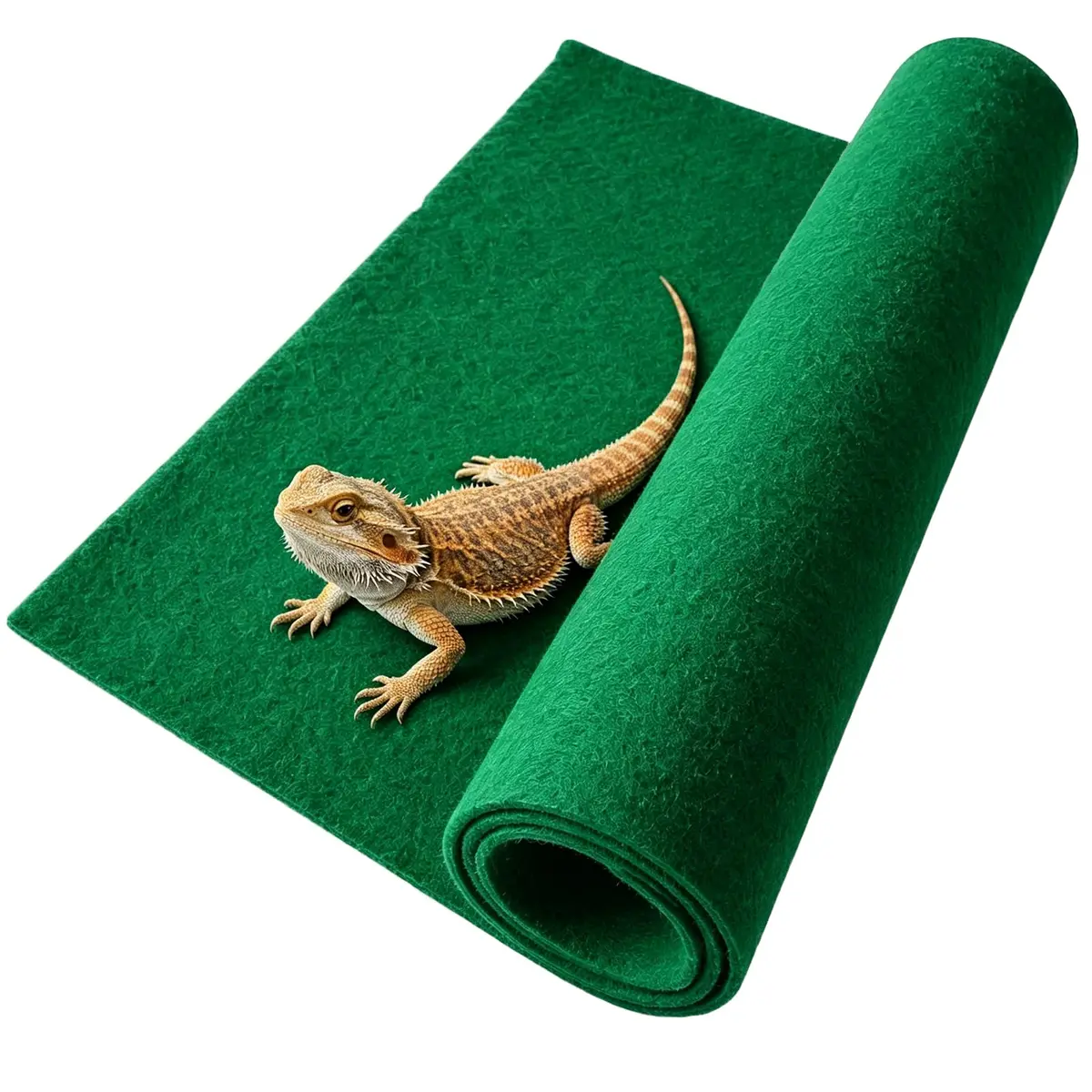 Hamiledyi Reptile Carpet 39 x 20 Inch Terrarium Bedding Substrate Liner for Bearded Dragon, Gecko, Tortoise | Soft, Reusable & Easy to Clean - main product image