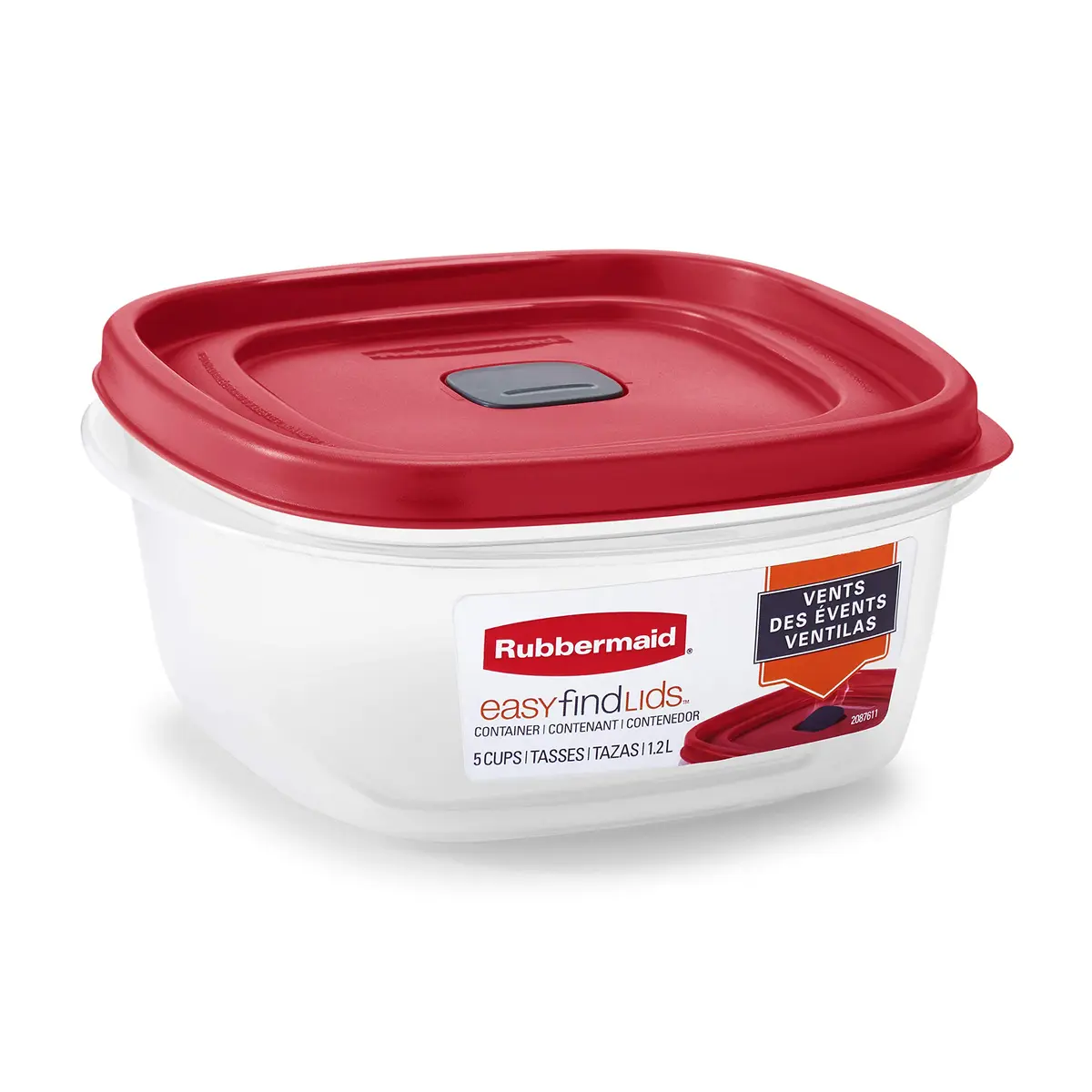 Rubbermaid Food Storage Containers 3-Pack | Modular, Vented, BPA-Free, Microwave & Dishwasher Safe - view 2
