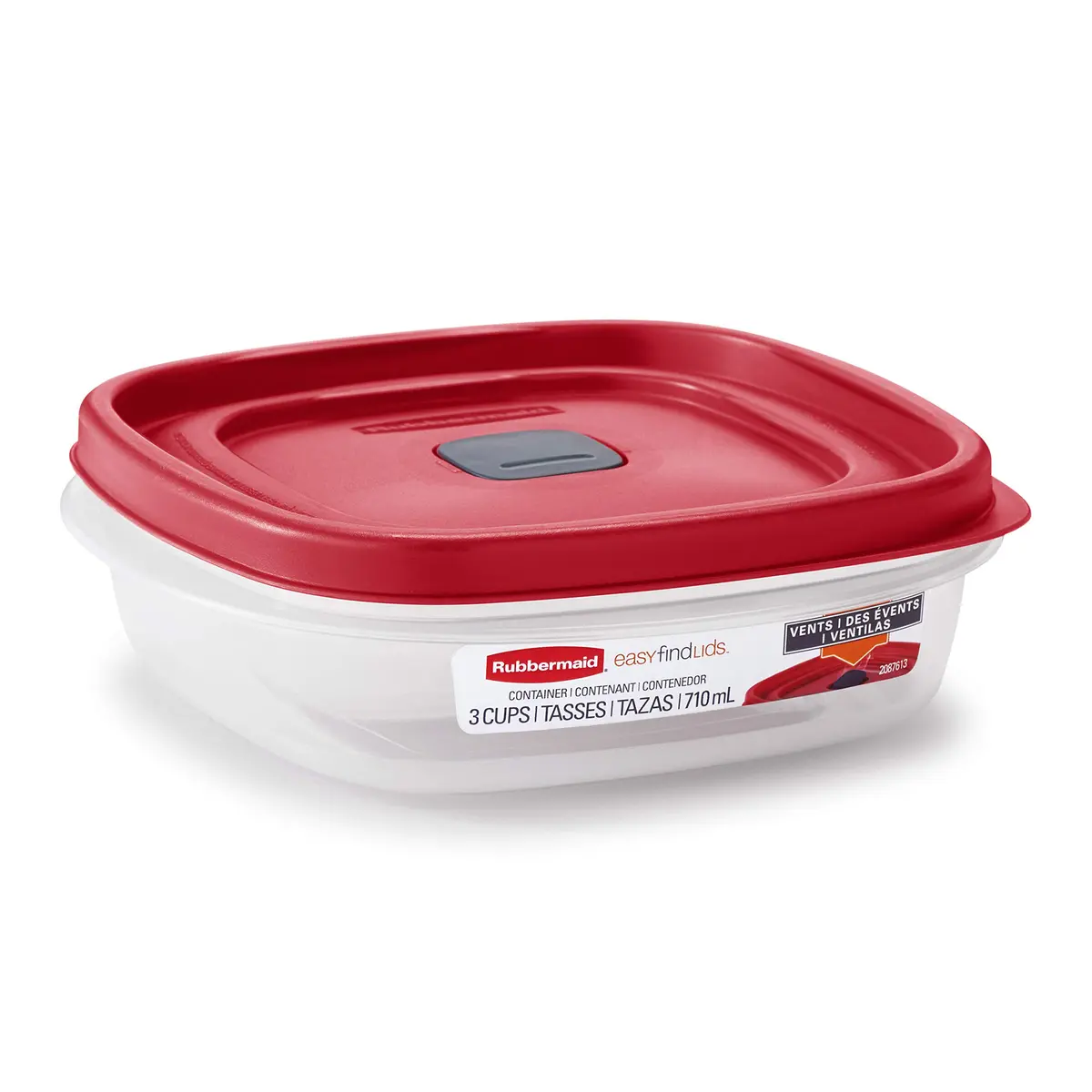 Rubbermaid Food Storage Containers 3-Pack | Modular, Vented, BPA-Free, Microwave & Dishwasher Safe - view 3