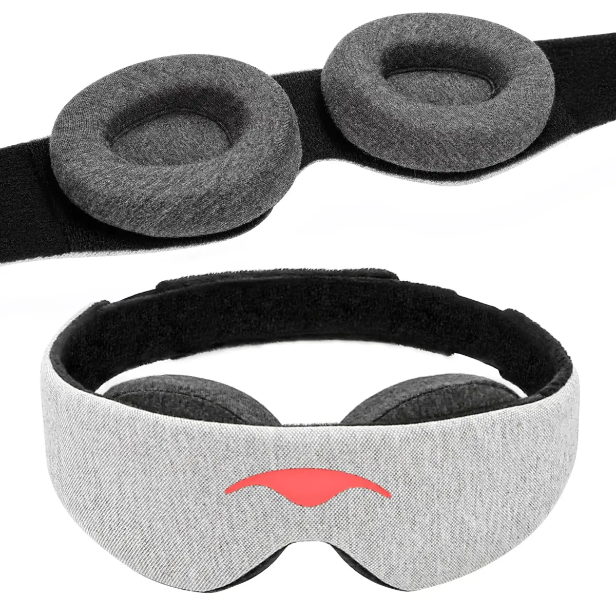 Manta Original Sleep Mask Gray | Maximum Blackout, Adjustable, Zero Eye Pressure, 1 Count - main product image