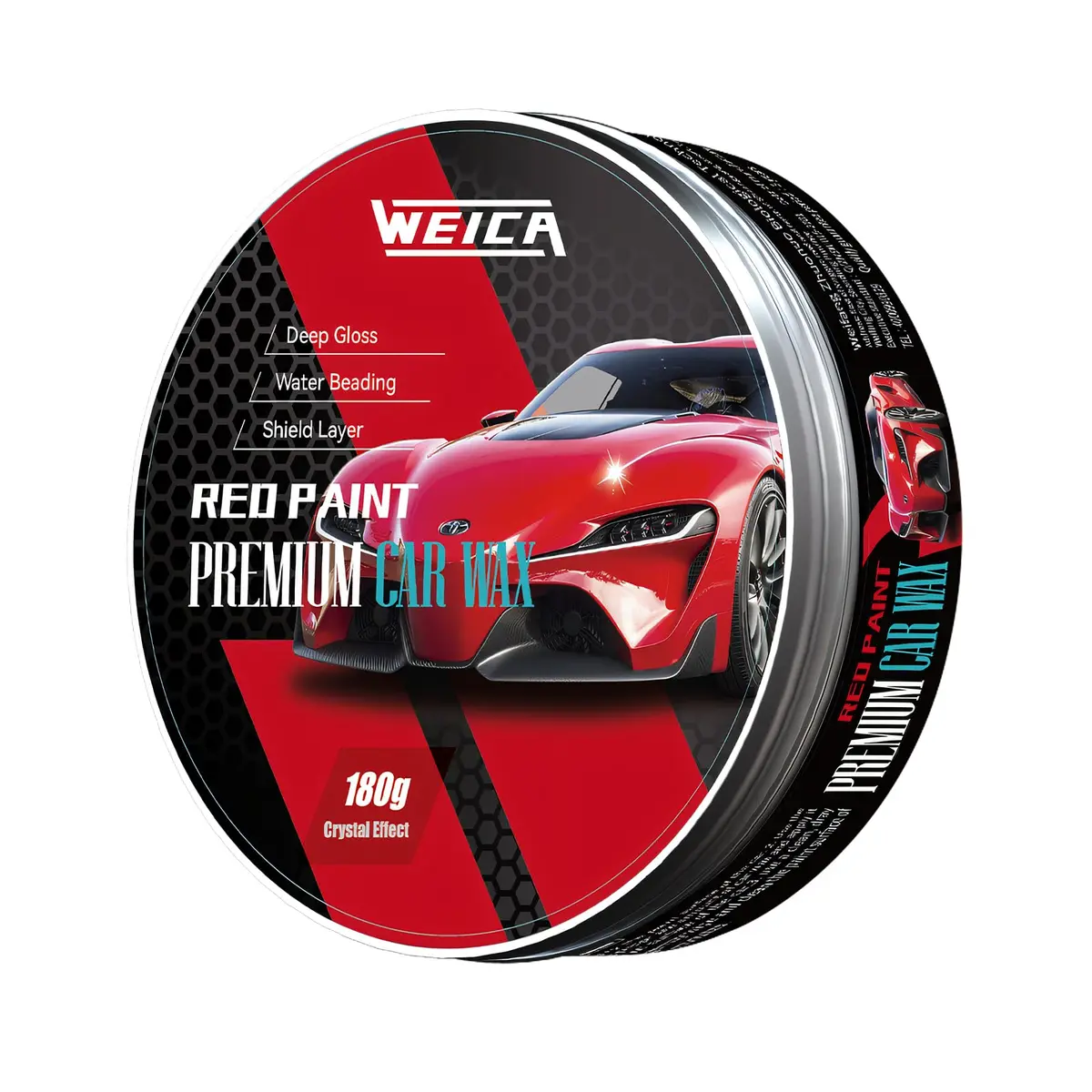 WEICA Car Wax for Red, Orange & Warm Color Paints | Sun Fade Defender & Metallic Pop | 180g Paste - view 7