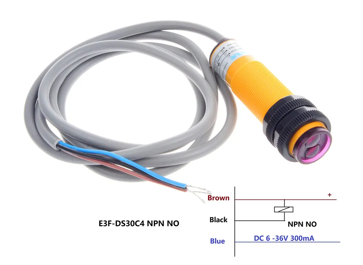 NOYITO Diffuse Reflection Infrared Obstacle Avoidance Sensor 30cm | Adjustable 6-36V, NPN NO - view 6