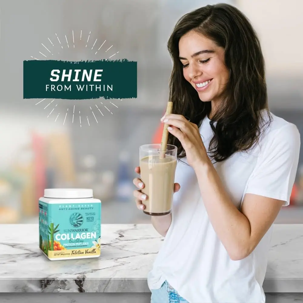 Sunwarrior Vegan Collagen Peptides with Biotin, Vanilla, 20 Servings | Plant-Based Collagen Support for Skin & Hair - view 7