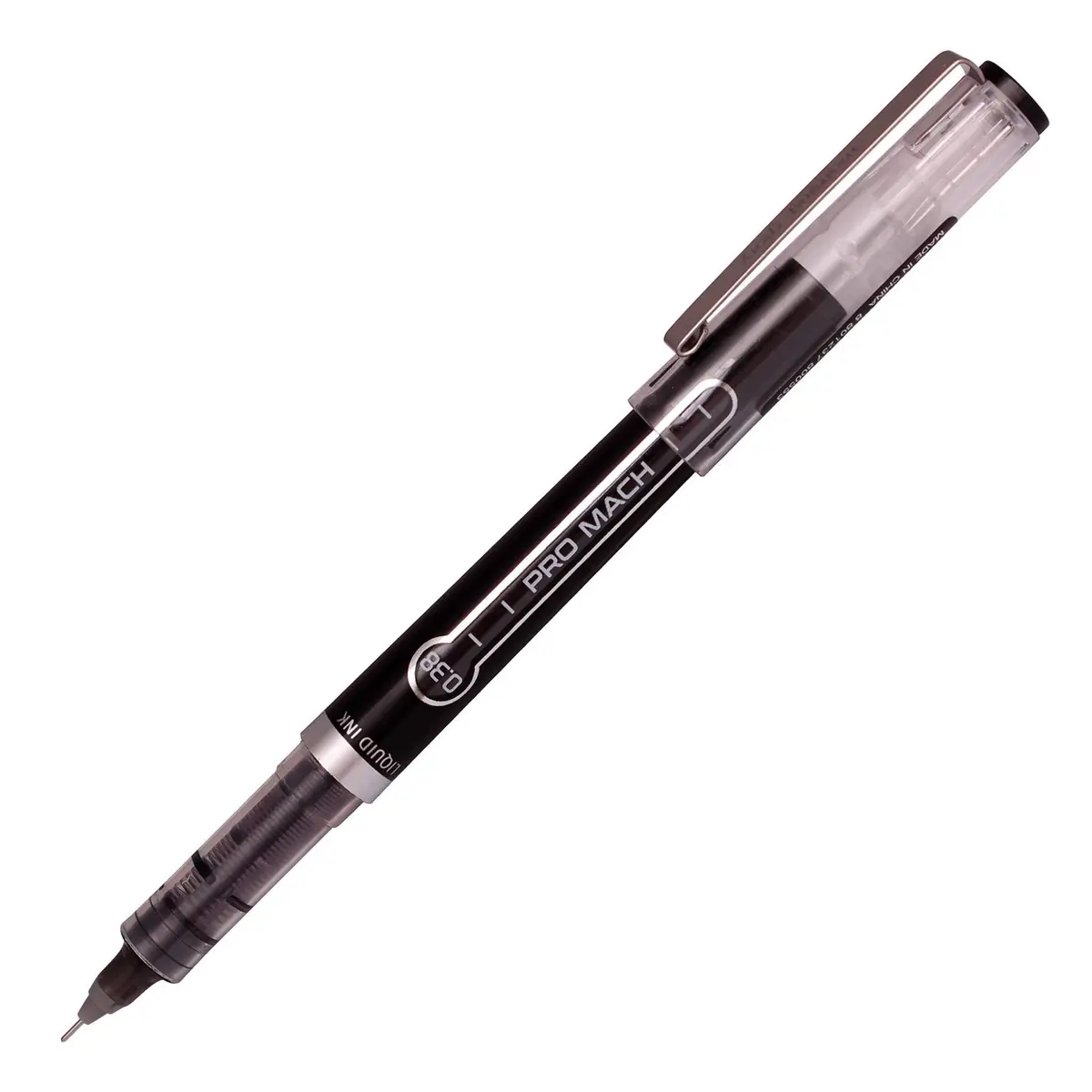 Morning Glory Pro Mach Roller Ball Pen - 0.38 mm Fine Point Tip (Pack of 3 Blue) | Smooth Ink Flow for Students & Office - view 4