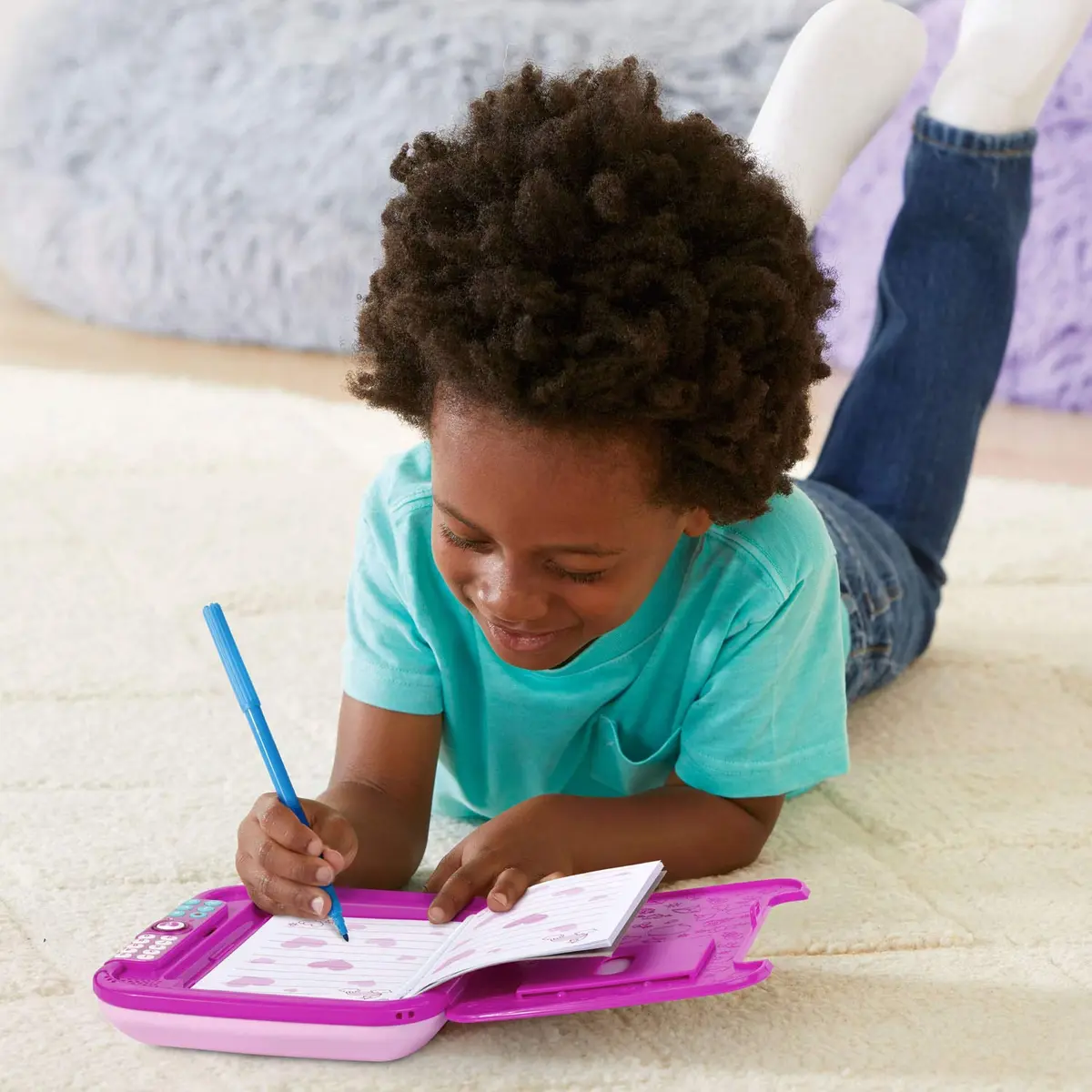 VTech Kidi Secrets Notebook, Pink | Passcode-Protected Kids Journal with Voice & Music - view 5