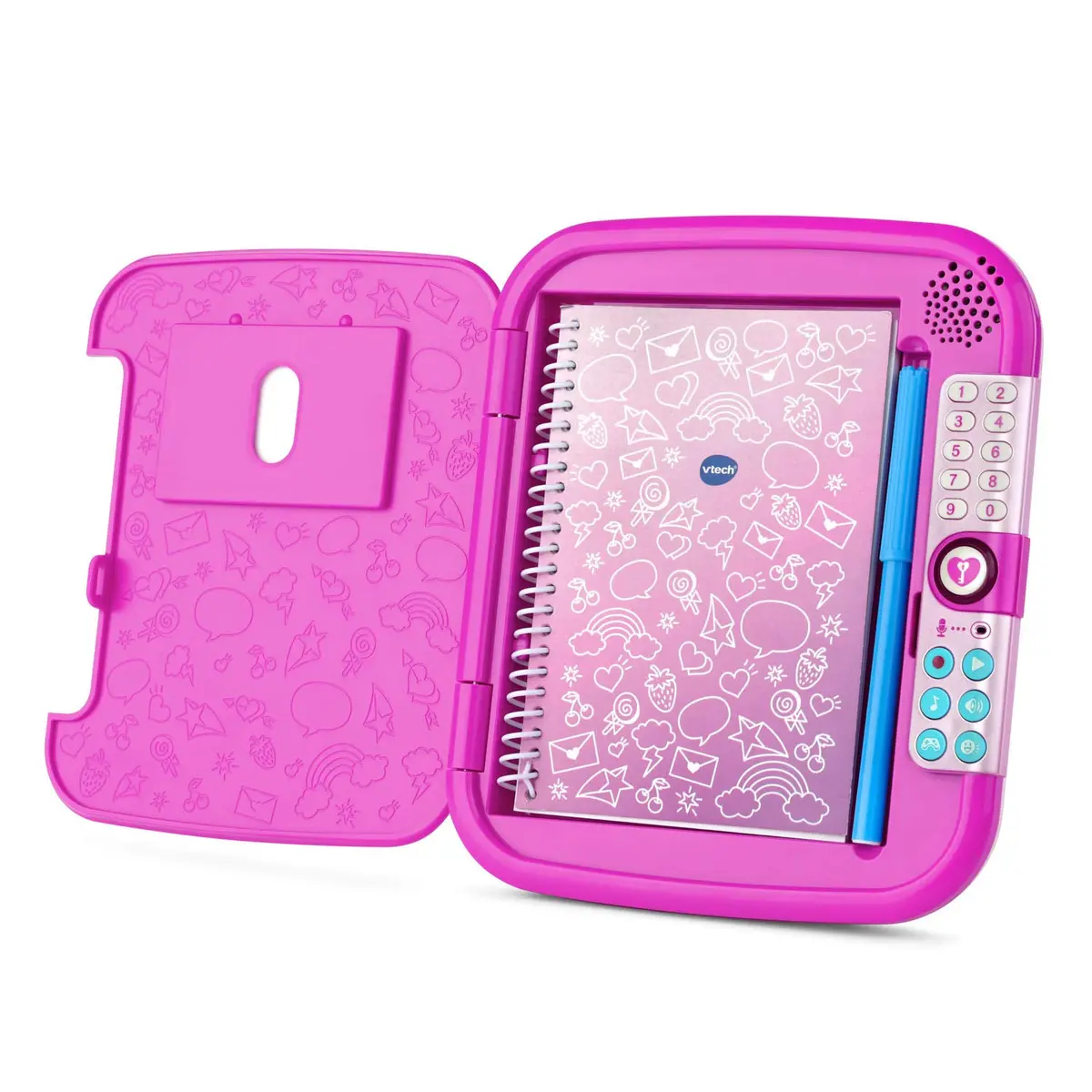VTech Kidi Secrets Notebook, Pink | Passcode-Protected Kids Journal with Voice & Music - view 2