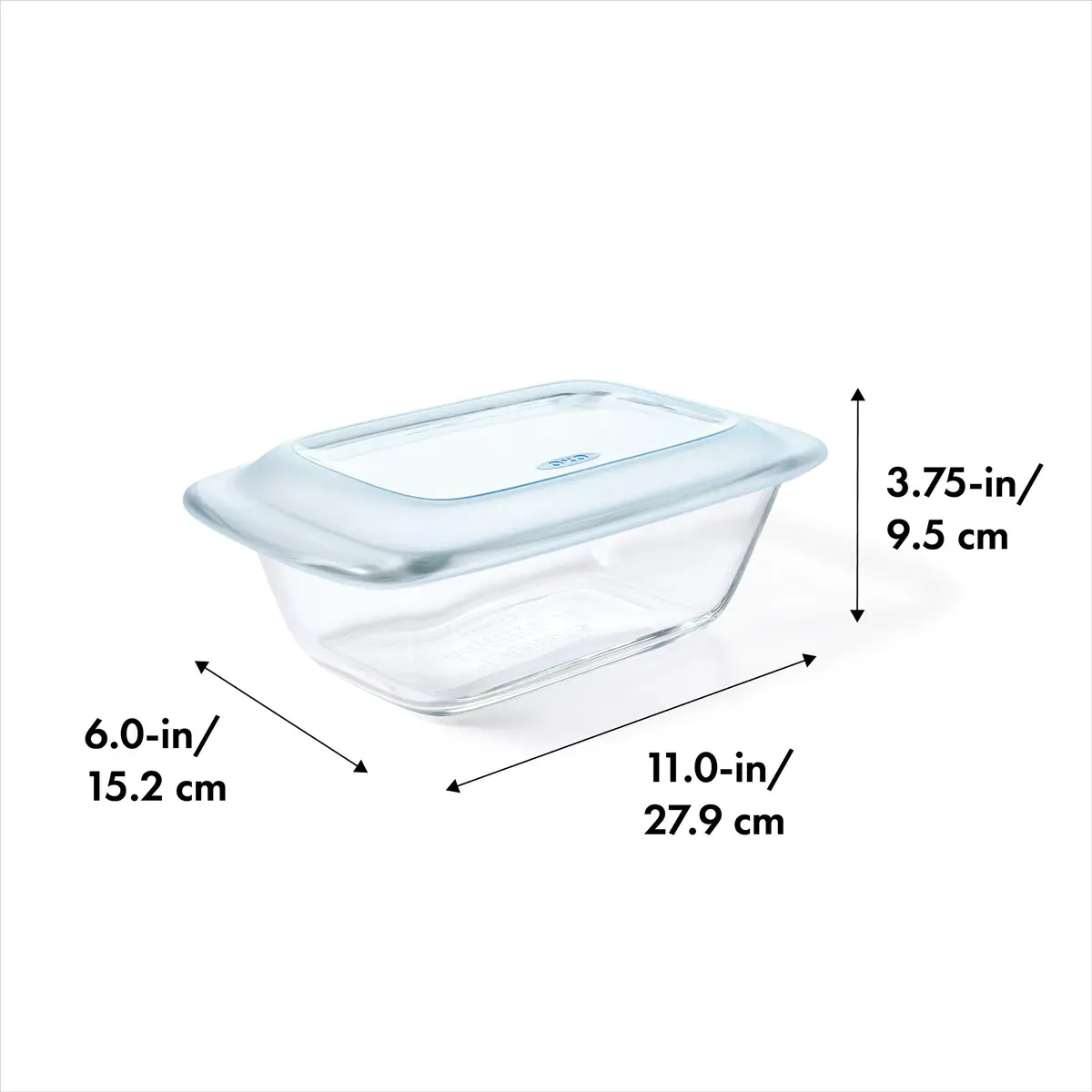 OXO Good Grips Glass Loaf Pan 1.6 Qt | Tempered Borosilicate, Oven & Microwave Safe - view 2