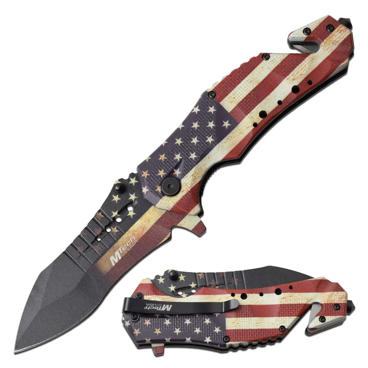 MTech USA MT-A845F Folding Tactical Knife 3.75" Blade | Spring Assisted, Ambidextrous Handle - main product image