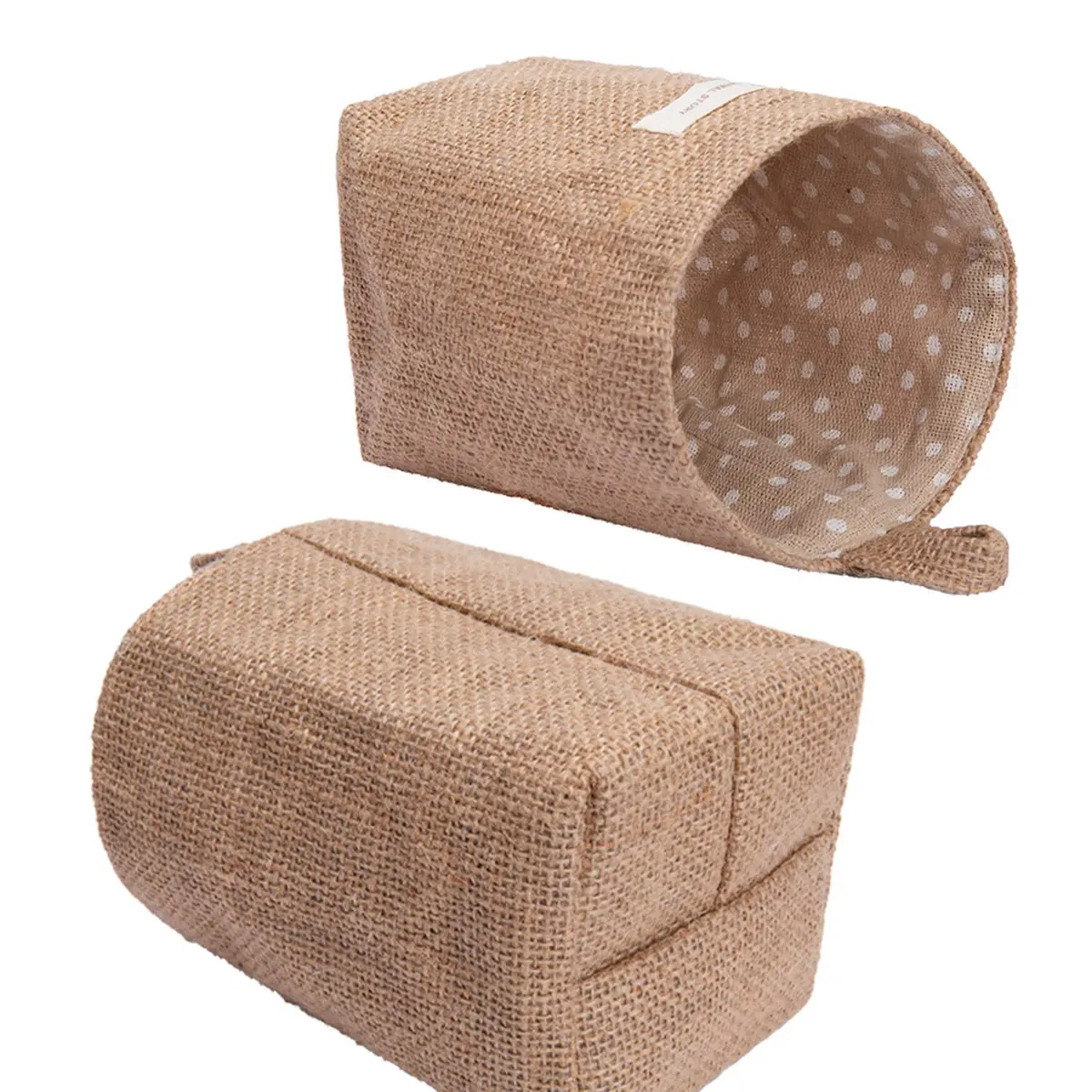 sansheng 4 Pack Wall Hanging Storage Bags Foldable Linen Organizer (3.93 x 3.93 x 5.31 inches) | Washable & Convenient - view 9