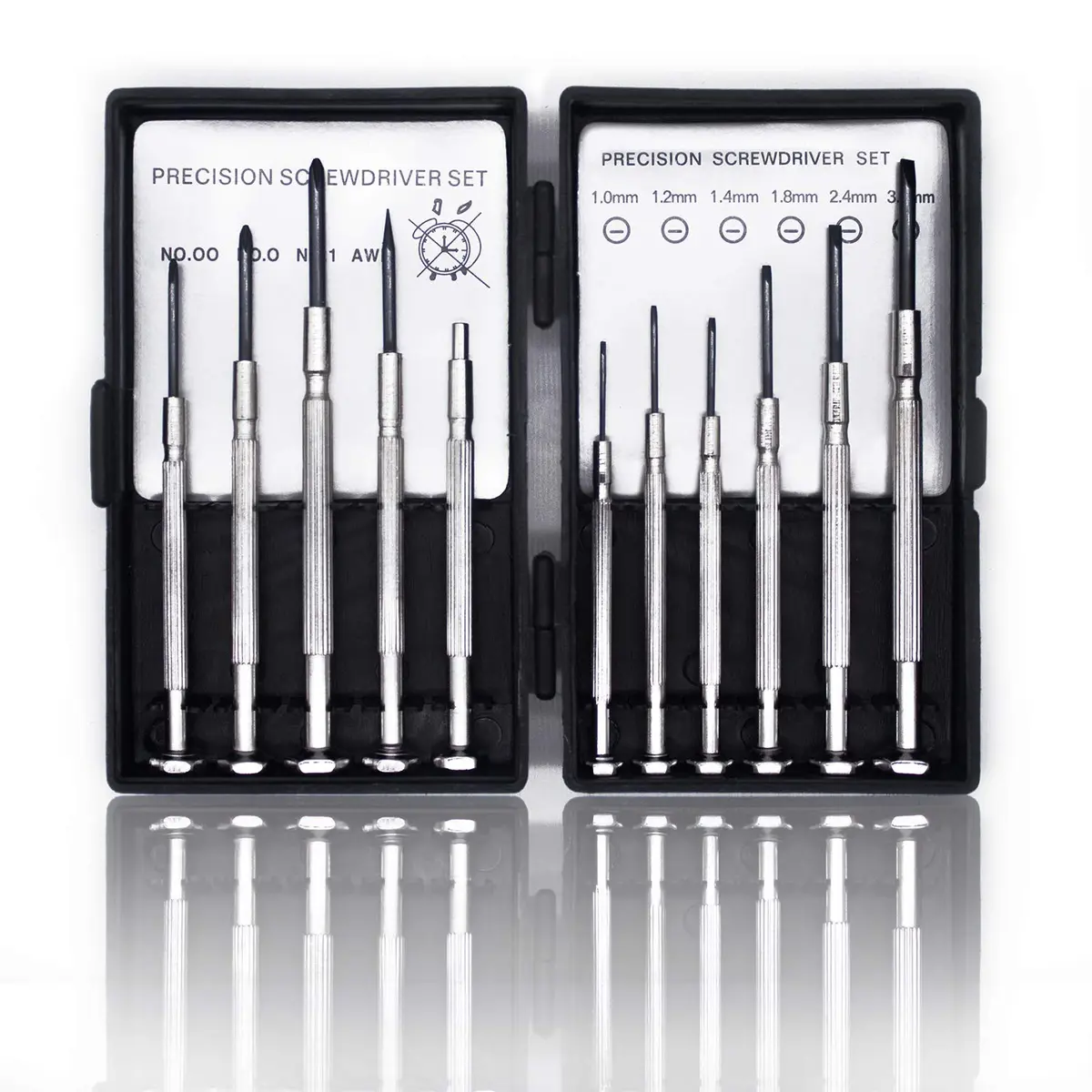 KALIM Mini Precision Screwdriver Set | 11 Sizes for Electronics & Watches, Durable Alloy Steel, Compact Carry Case - main product image
