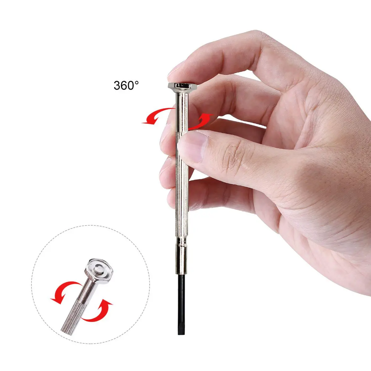 KALIM Mini Precision Screwdriver Set | 11 Sizes for Electronics & Watches, Durable Alloy Steel, Compact Carry Case - view 7