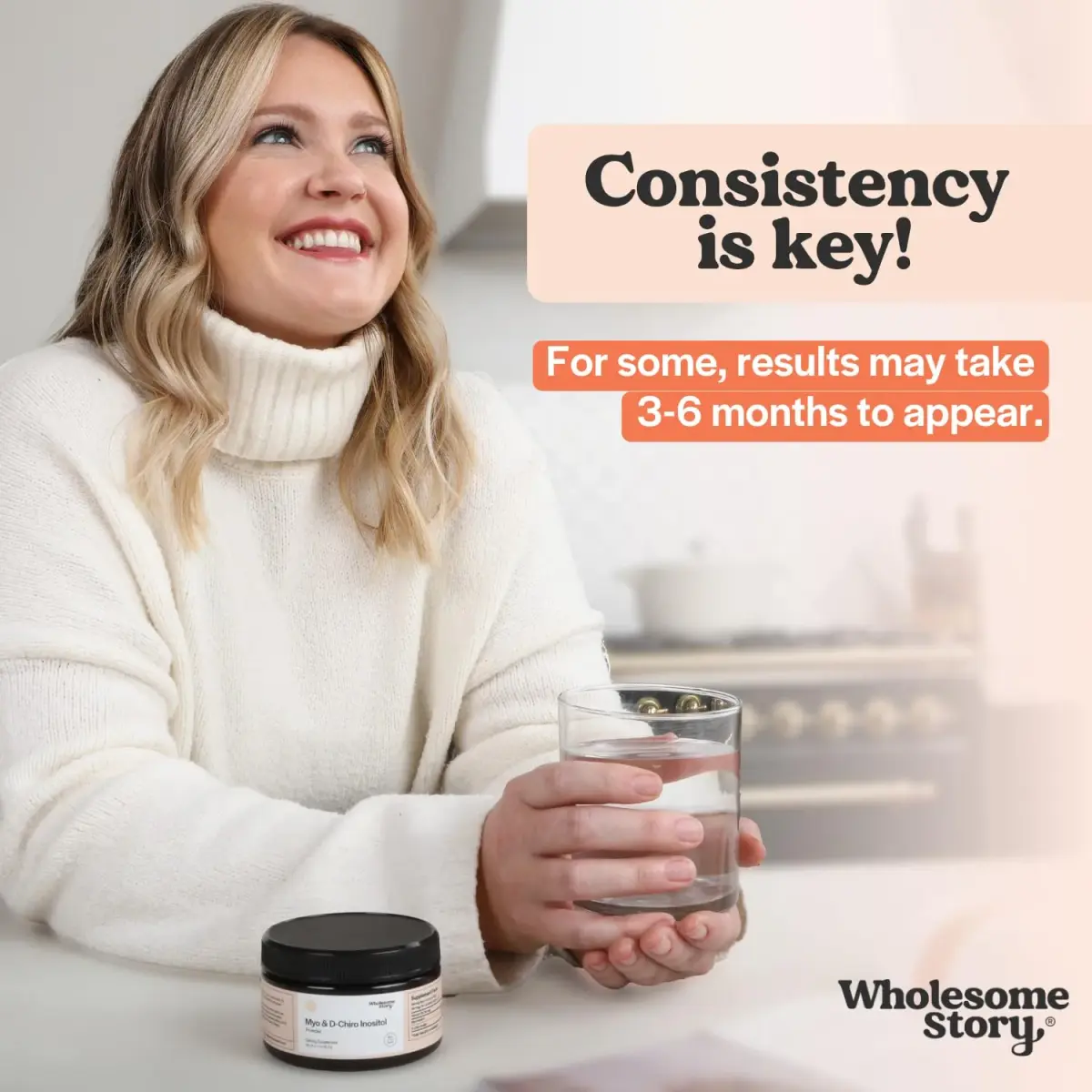 Wholesome Story Myo-Inositol & D-Chiro Inositol Powder 2.33 oz (66g) | Supports Hormonal Balance & Ovarian Function - view 6