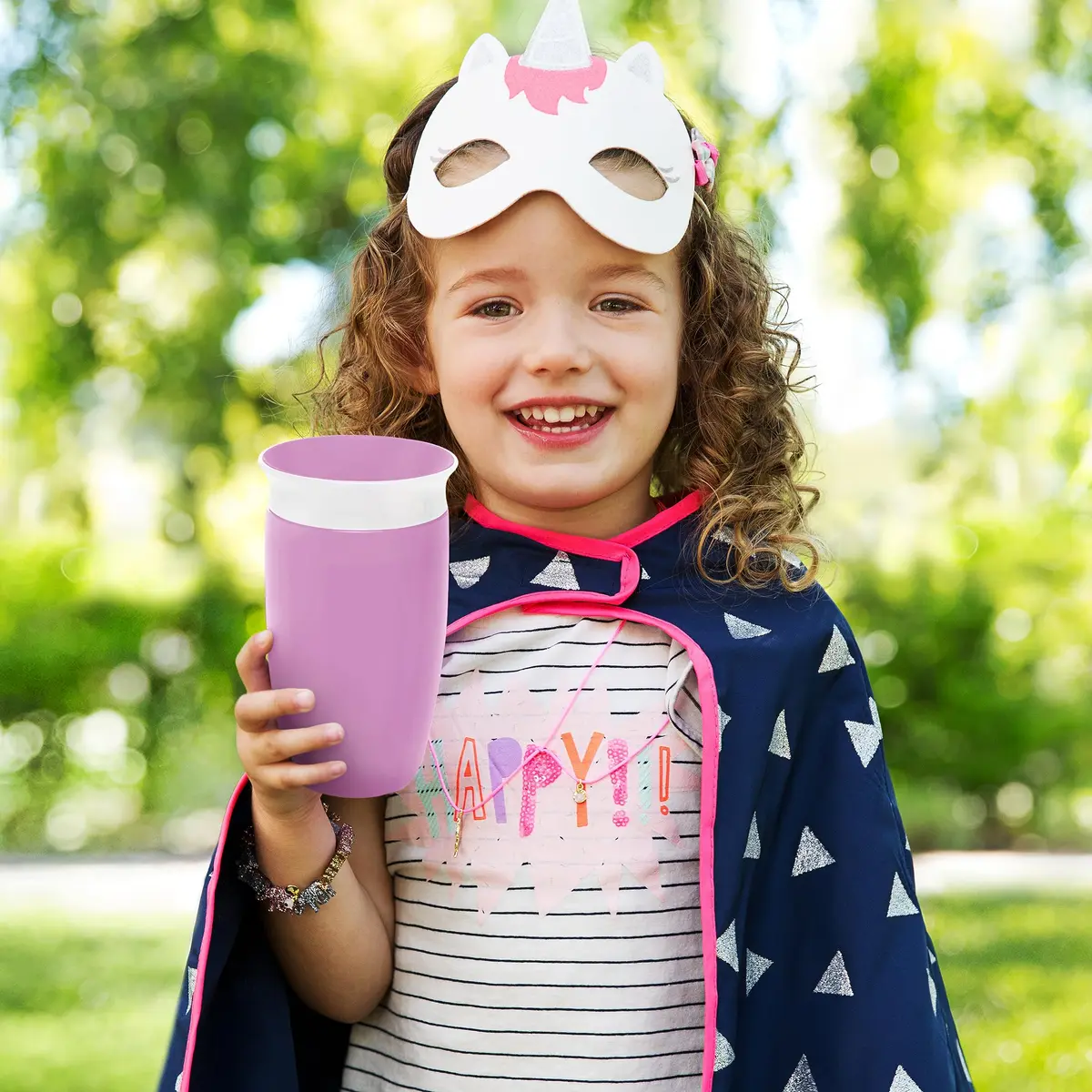 Munchkin Miracle 360˚ Spill Proof Sippy Cups for Toddlers 1-3, 10oz | Spoutless, Spill-Free Transition Cup - view 2