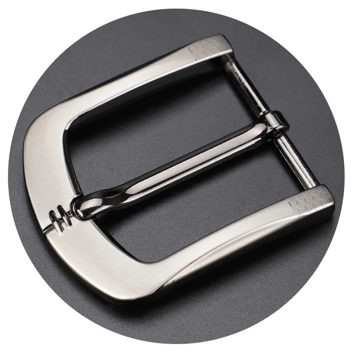 McFanBe Grey16 Single Prong Square Belt Buckle 38 mm (1.5 inches) | Durable Alloy Replacement Buckle - view 6