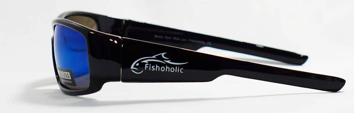 Fishoholic Polarized Fishing Sunglasses Blue Mirror Lens 120mm Arm | UV400 Protection - view 4