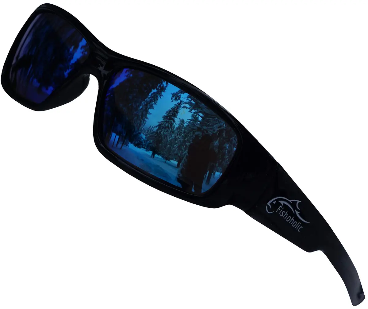 Fishoholic Polarized Fishing Sunglasses Blue Mirror Lens 120mm Arm | UV400 Protection - view 7