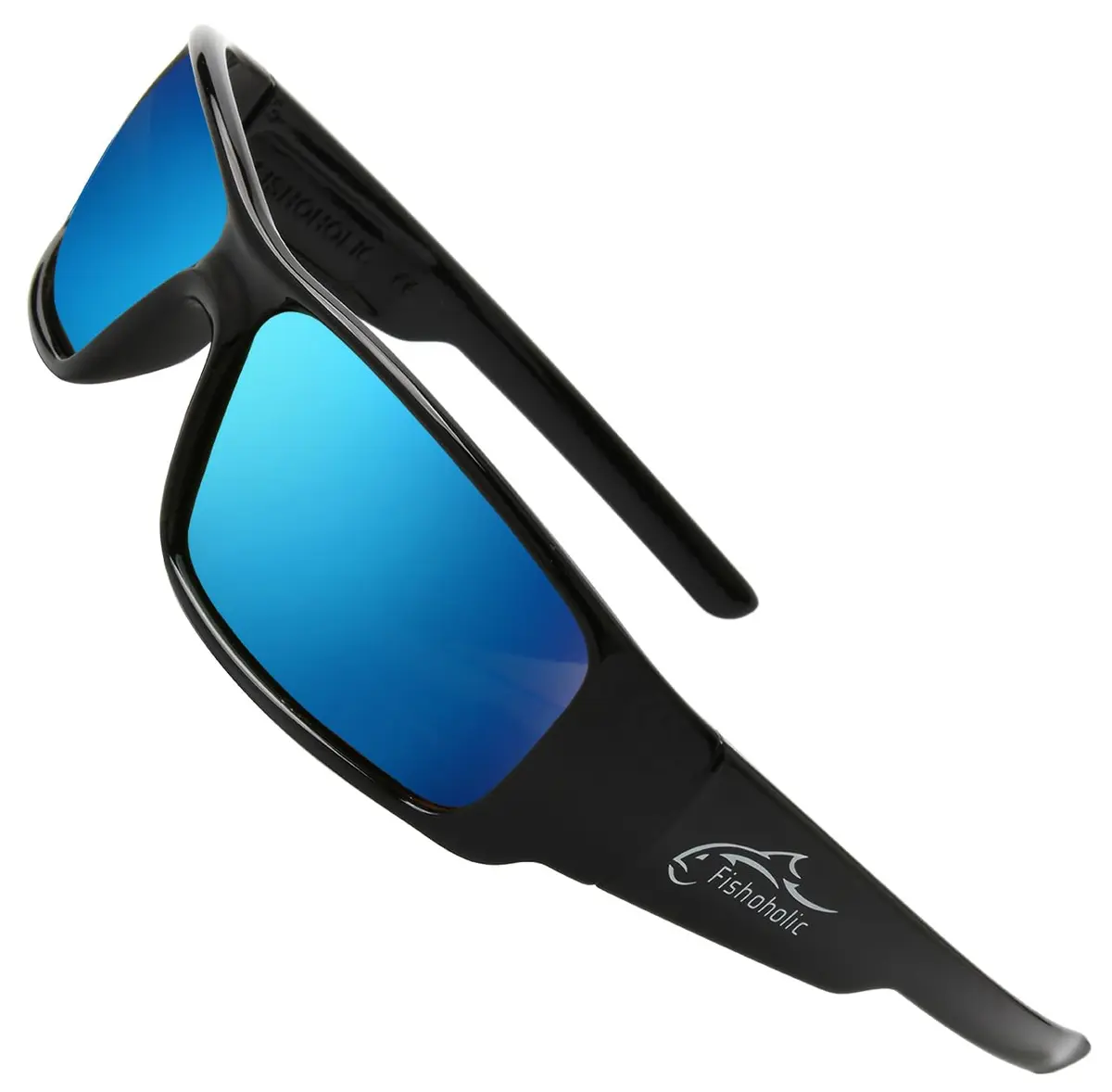 Fishoholic Polarized Fishing Sunglasses Blue Mirror Lens 120mm Arm | UV400 Protection - view 2