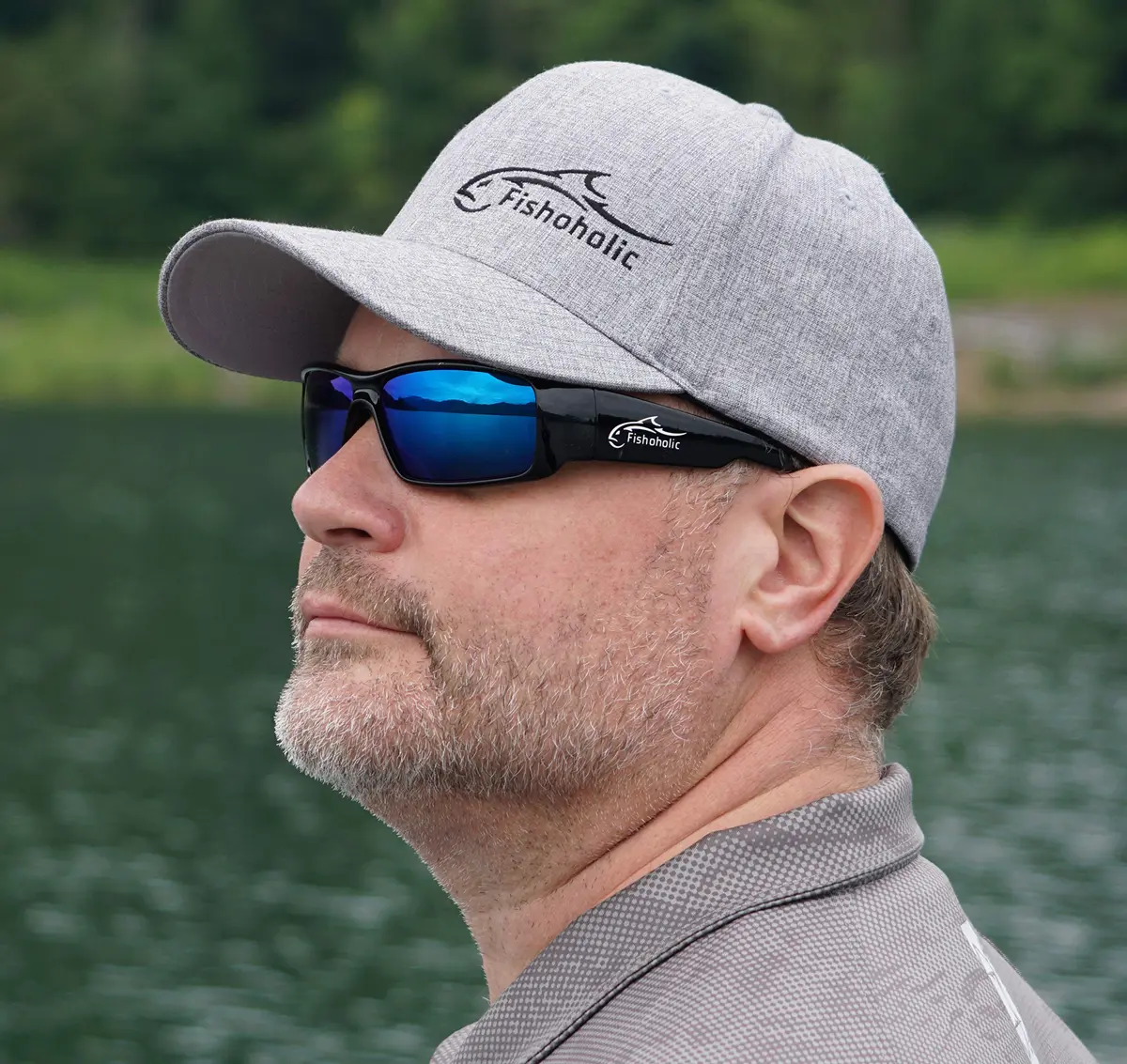 Fishoholic Polarized Fishing Sunglasses Blue Mirror Lens 120mm Arm | UV400 Protection - view 3