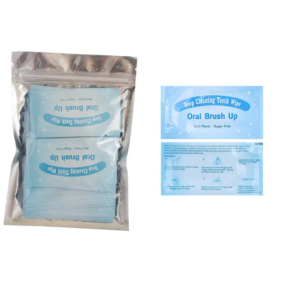 songfir Mint-Flavored Oral Finger Wipes 50 Pcs | Teeth Whitening Tool - view 6